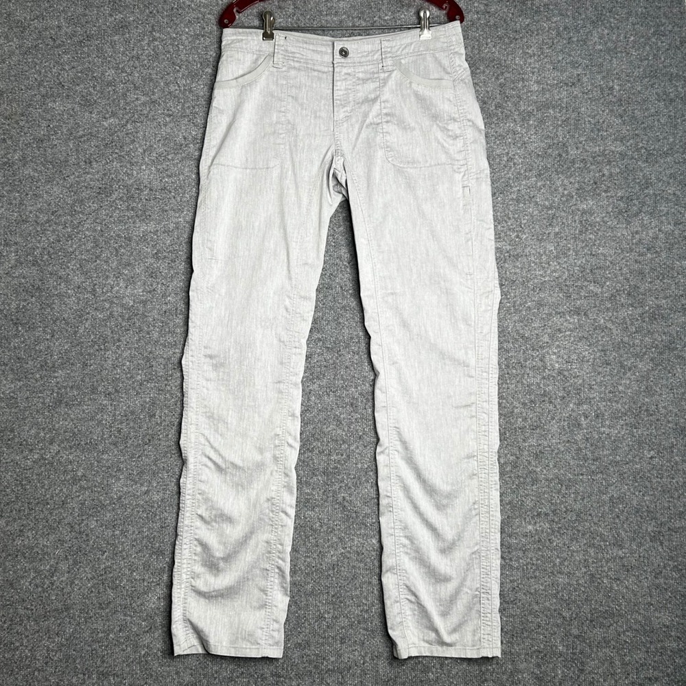 Kuhl Womens Gray Straight Leg Hiking Cargo Pants Size 10 Long Outdoor Travel